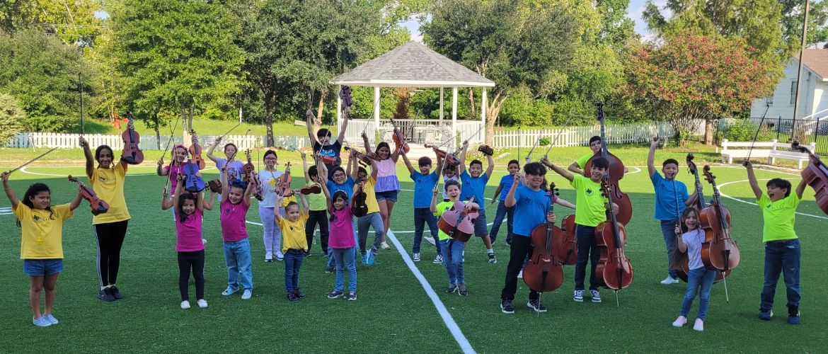 Music campers enjoy the outdoors.